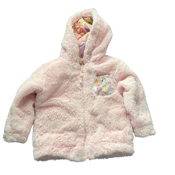 Disney Princess Reversible Pink Toddler Girls Jacket Size 2T Winter Clothing - Picture 3 of 9
